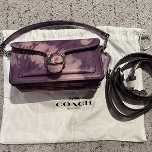 Limited Edition Japan Exclusive color Coach Crossbody Bag in Purple Tie-Dye